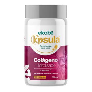 Cápsula com Colágeno Hidrolisado + Vitamina C 100 Cápsulas