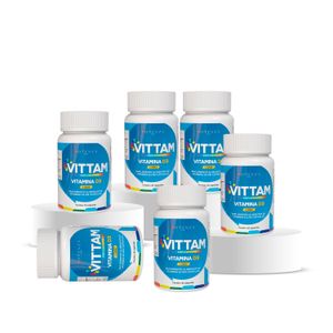 kit 6 Vitamina D3 2000ui Vittam  180 Cápsulas