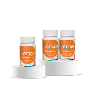 Kit 3 Polivitamínico A-Z  Vittam 90 cápsulas