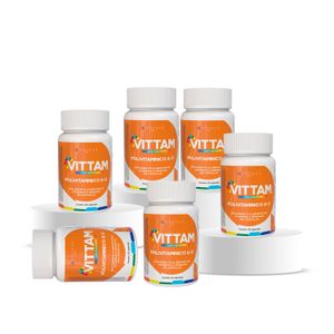 Kit 6 Polivitamínico A-Z  Vittam 180 cápsulas