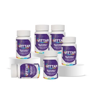 Kit 6 Melatonina com Triptofano 180 Cápsulas