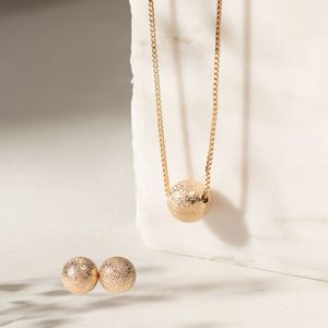 Conjunto Brincos e Colar Potenza Classic Esfera Artística