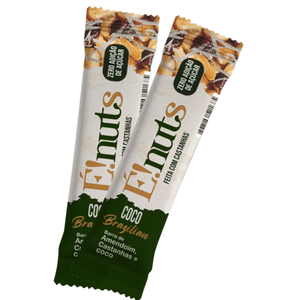 Barrinha de Coco E'nuts com Amendoim e Castanhas Brazilian 6 Unidades