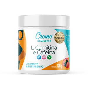 Suplemento Para Foco e Treino L- Carnitina + Cafeina e 120g